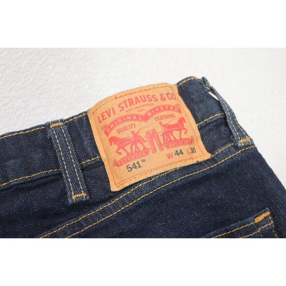 Levi's 541 Athletic Fit Stretch Denim Blue Work Jeans Mens Sz 44 x 30 - Picture 10 of 10